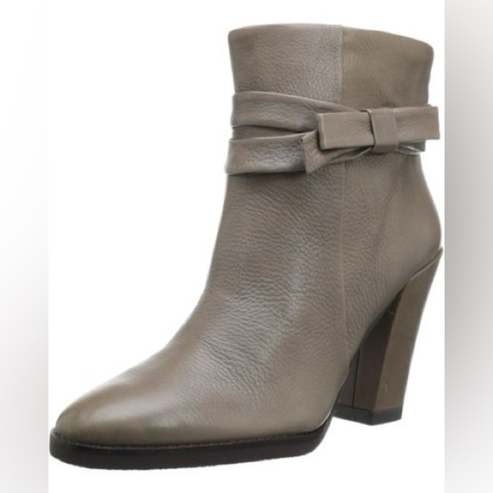 Kate Spade Mannie Bow Leather Ankle Boots